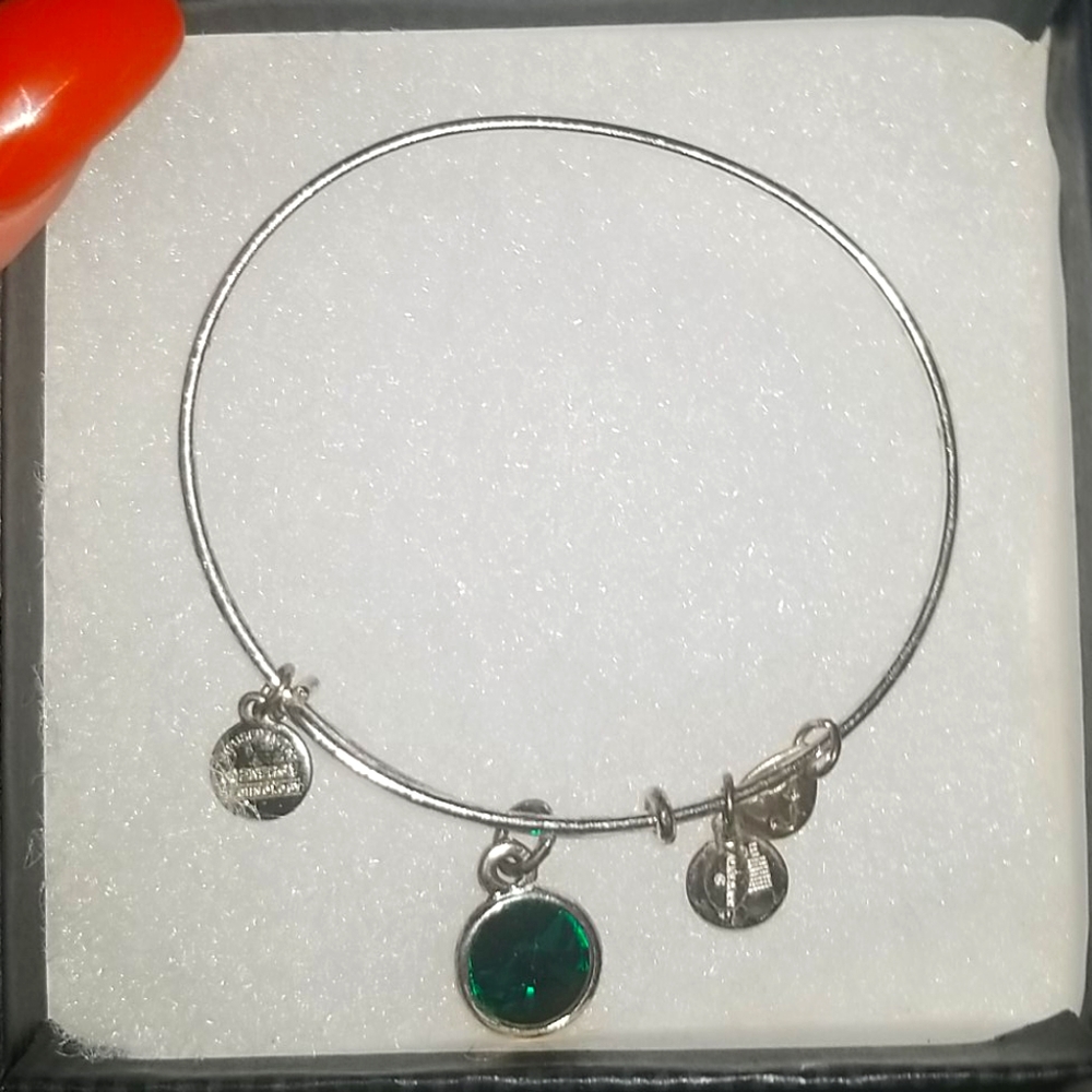 Alex and Ani, emerald gemstone